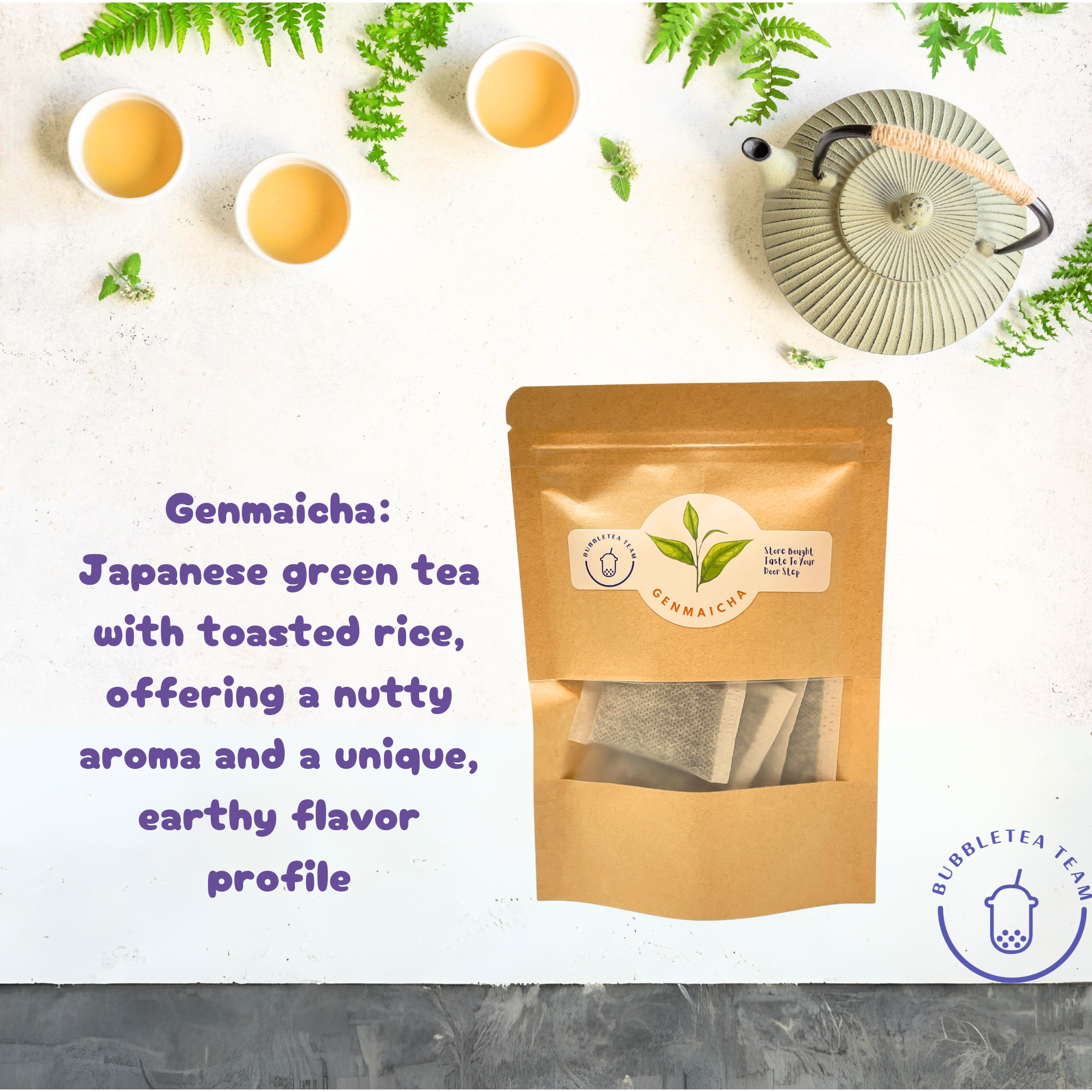 Genmaicha-Brown Rice Tea - Bubble Tea Team