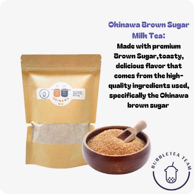 Okinawa Brown Sugar Mike Tea Powder Mix 400g - Bubble Tea Team