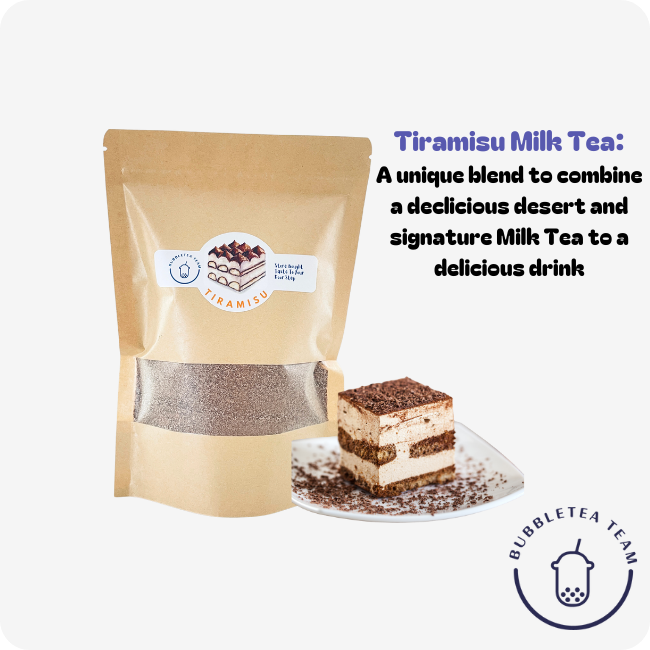 Tiramisu Milk Tea Powder Mix 400g - Bubble Tea Team